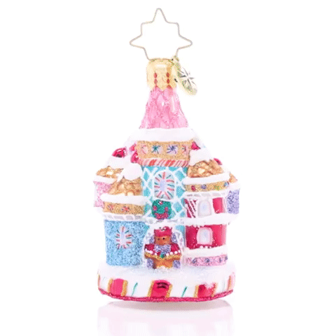 Christopher Radko Little Gem Glass Ornament - Candy Cane Castle