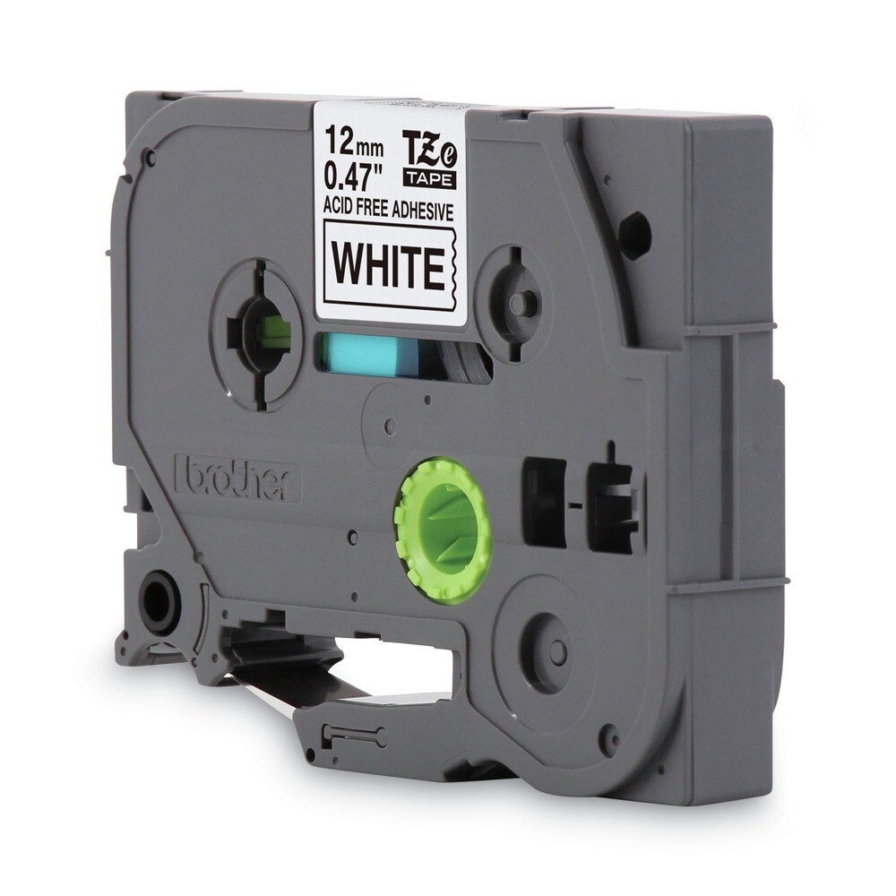 Brother P-Touch 0.47 in. x 26.2 ft. TZ Photo-Safe Tape Cartridge for P-Touch Labelers - Black on White