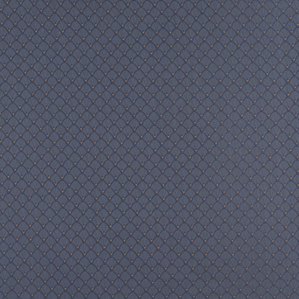 Dresden Shell - Blue Abstract & Geometric,Small Scale Upholstery Fabric 54 Inches"