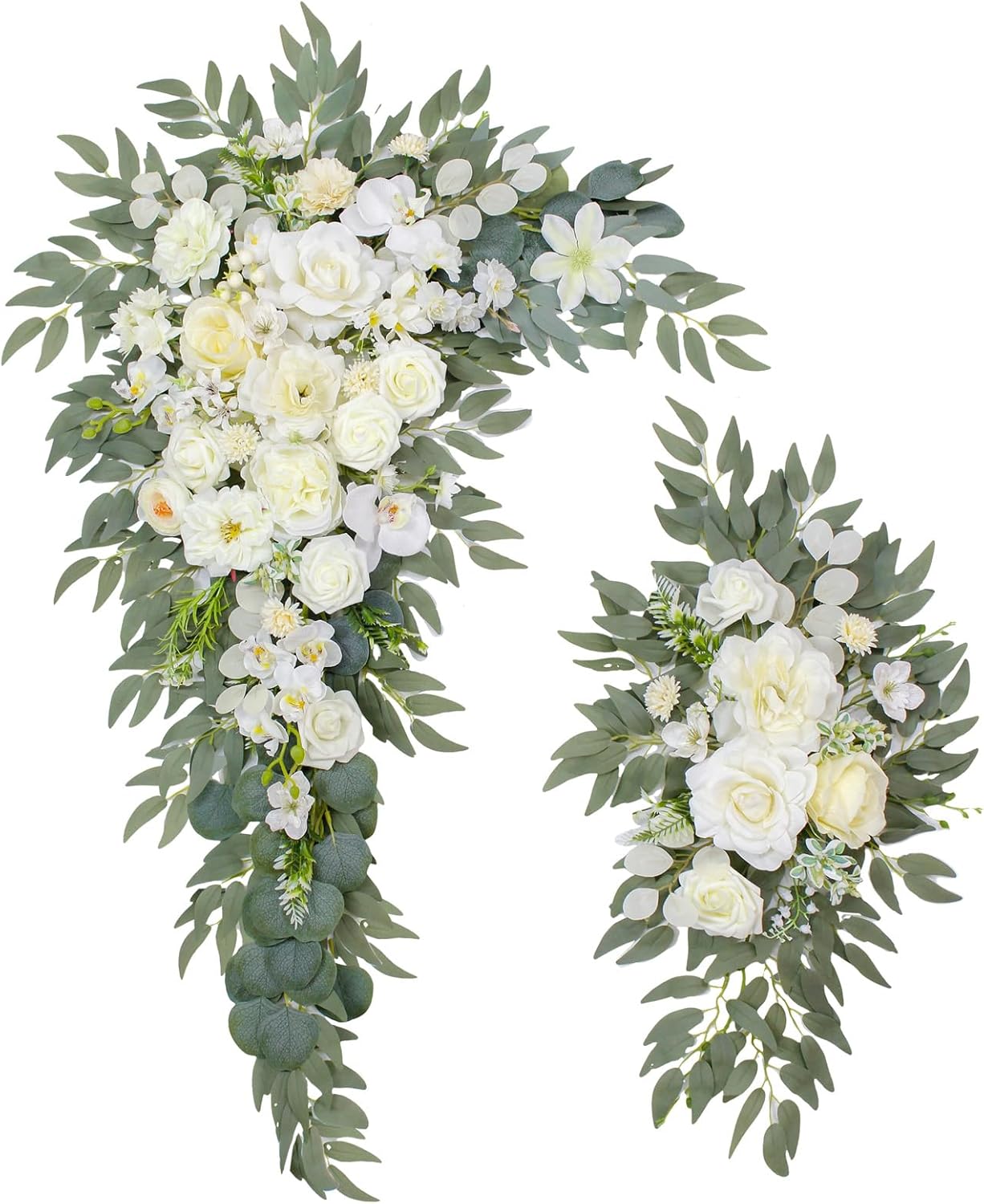Set of 2 - Wedding Arch Flowers,Wedding Decor and Artificial Flower Arrangements