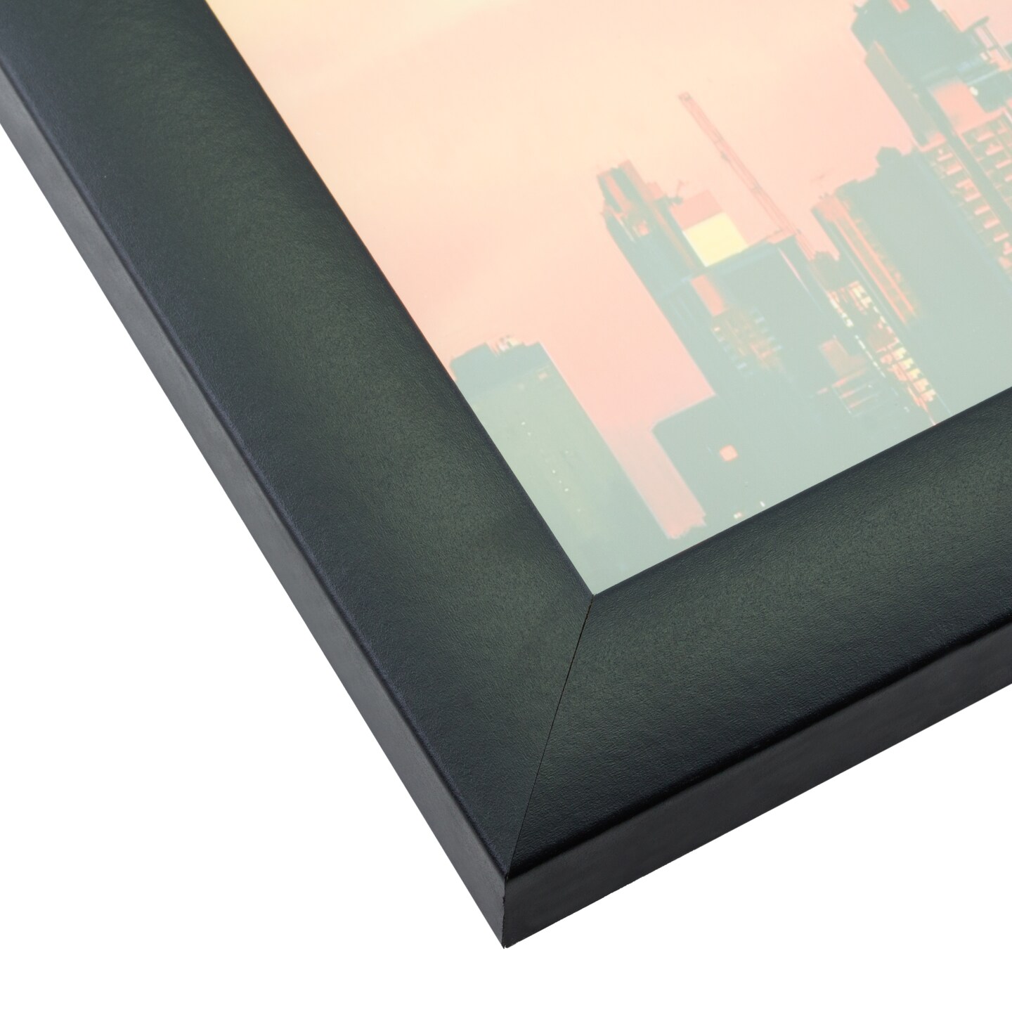 11x17 Matted Picture Frame, Contemporary 1 Inch MDF  Moulding, Wall Display Frame for Art, Posters, or Photos by wallsthatspeak