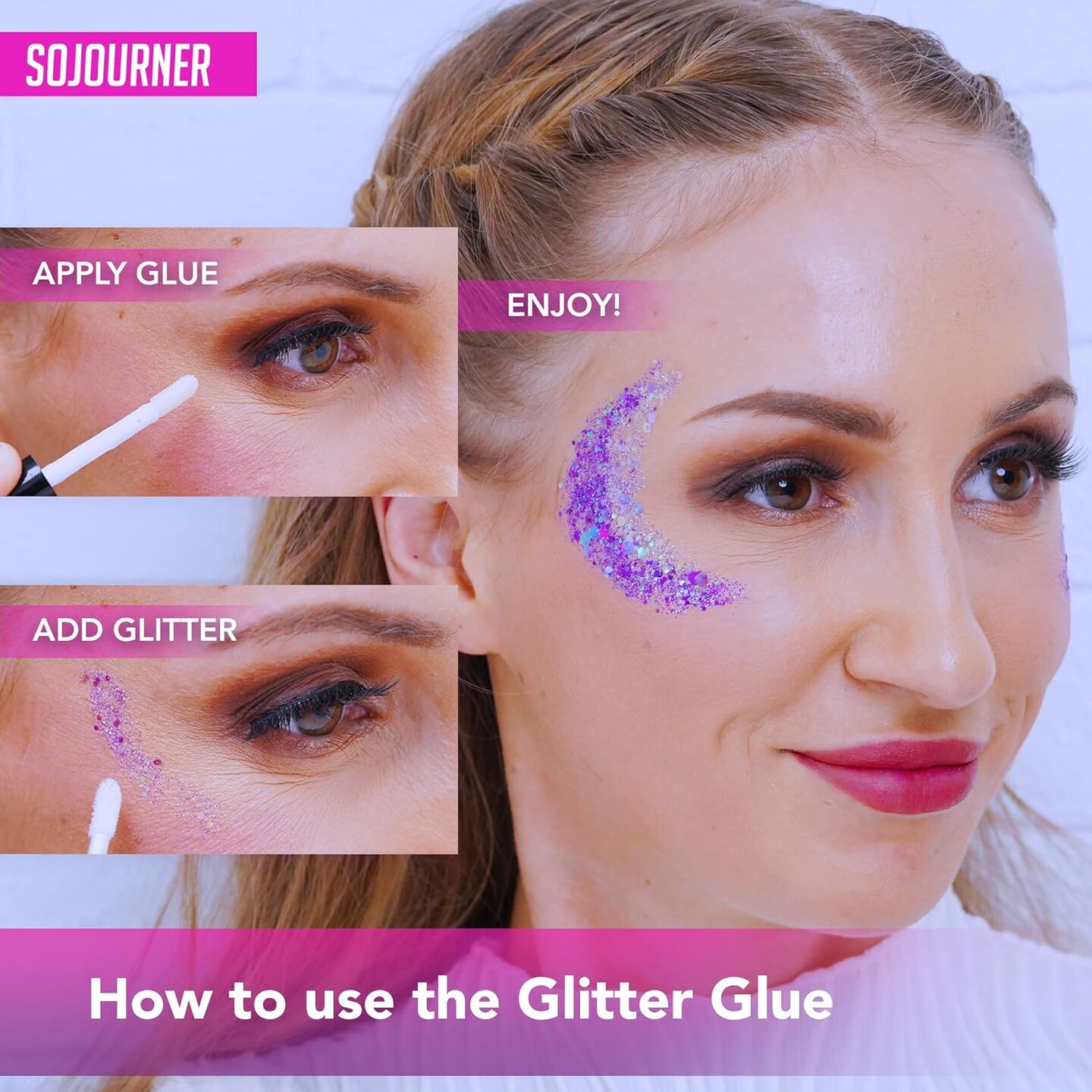 Glitter Body Glue &#x26; Face Glue - Face Glitter Makeup Primer for Eye