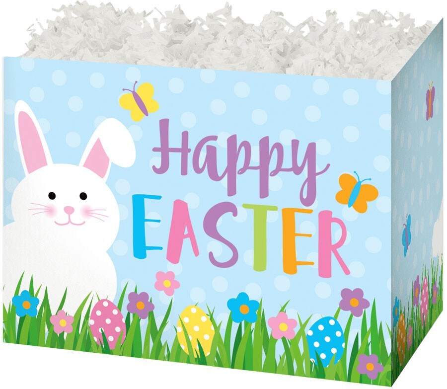 Pack/6: Happy Easter Basket Box - 6-3/4 x 4 x 5&#x22;