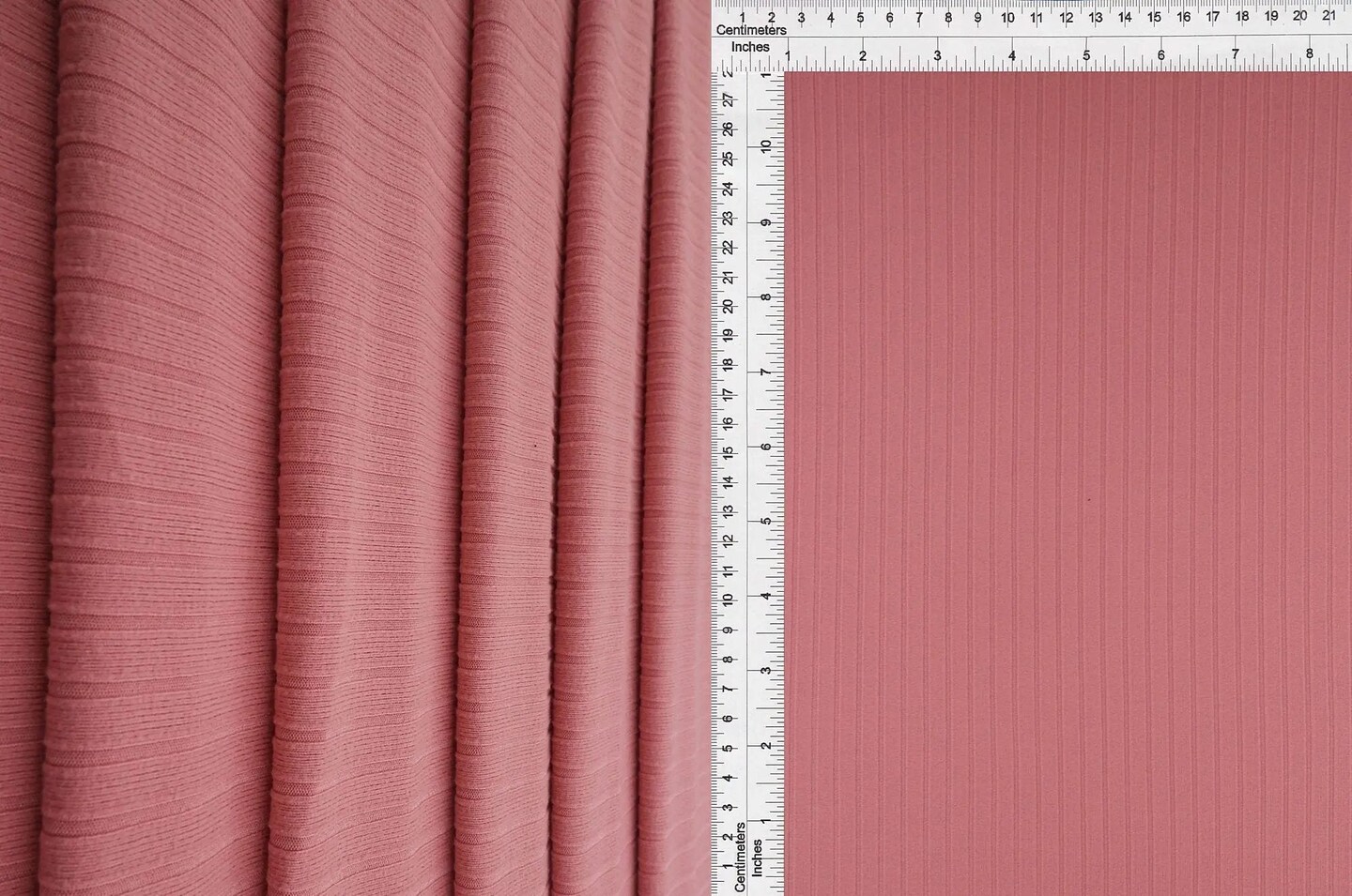 1 Yard Stretchy 8x3 Ribbed Knit Fabric Solid Color Polyester Spandex