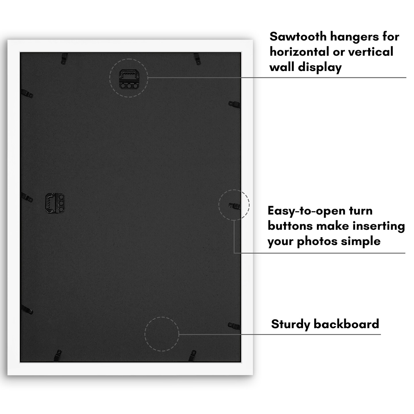 Americanflat 14x20 Collage Picture Frame - Fits Nine 4x6 Photos or One 14x20 Photo