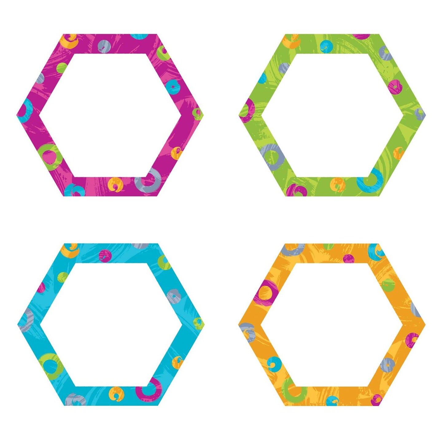 Color Harmony&#x2122; Hexa-swirls Classic Accents&#xAE; Variety Pack, 36 Per Pack, 3 Packs