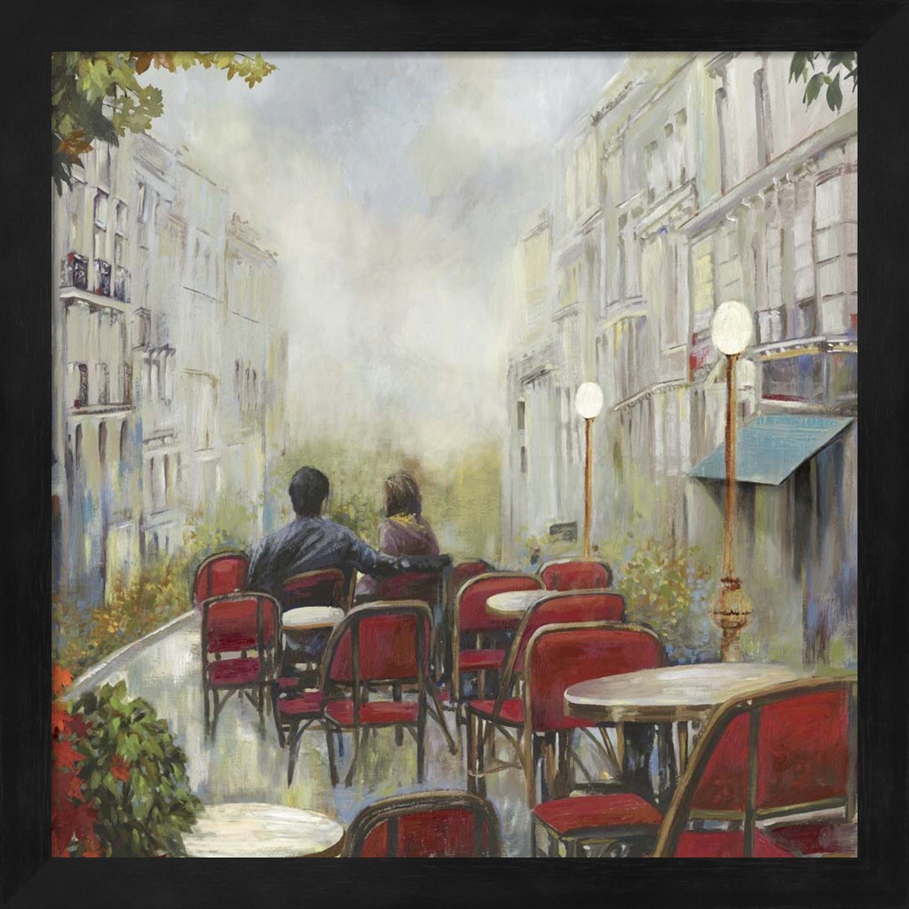 Paris Cafe by Posters International Studio 13&#x22; x 13&#x22; Framed Wall Art