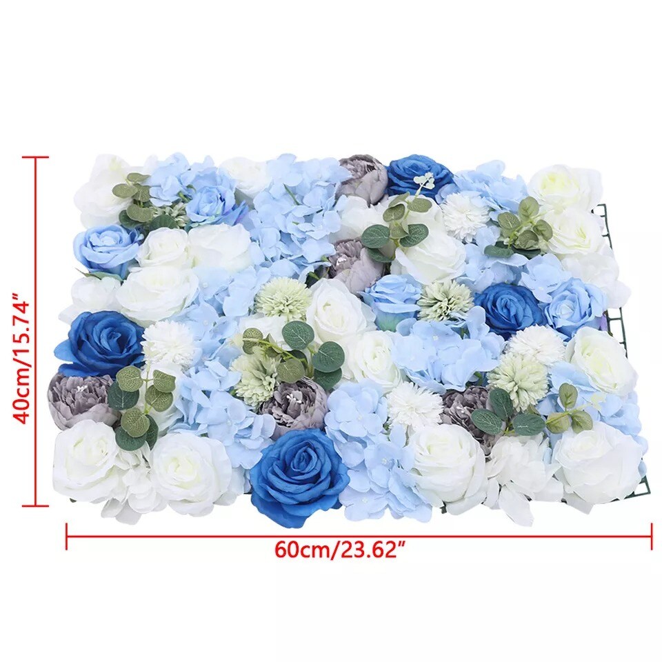 6 Packs Artificial Flower Wall Panel