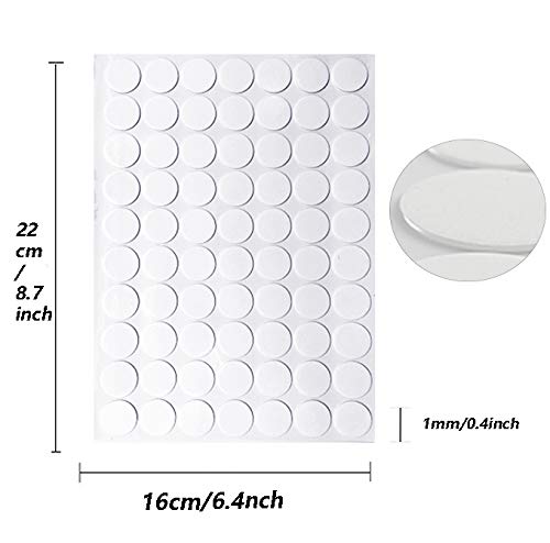 350 Pieces Clear Sticky Tack Adhesive Poster Tacky Putty Removable Round Putty Double-Sided Round No Traces Adhesive Sticke for Festival Decoration