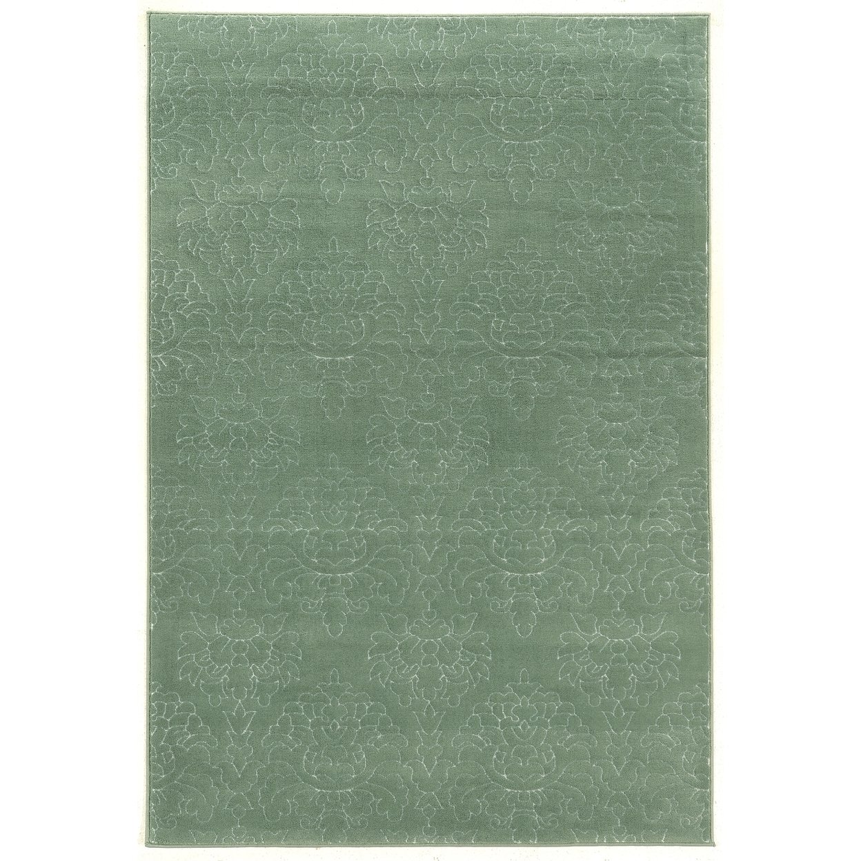 Prisma Chloe Aqua Area Rug 8X10 Modern Solid Color Faux Silk Design