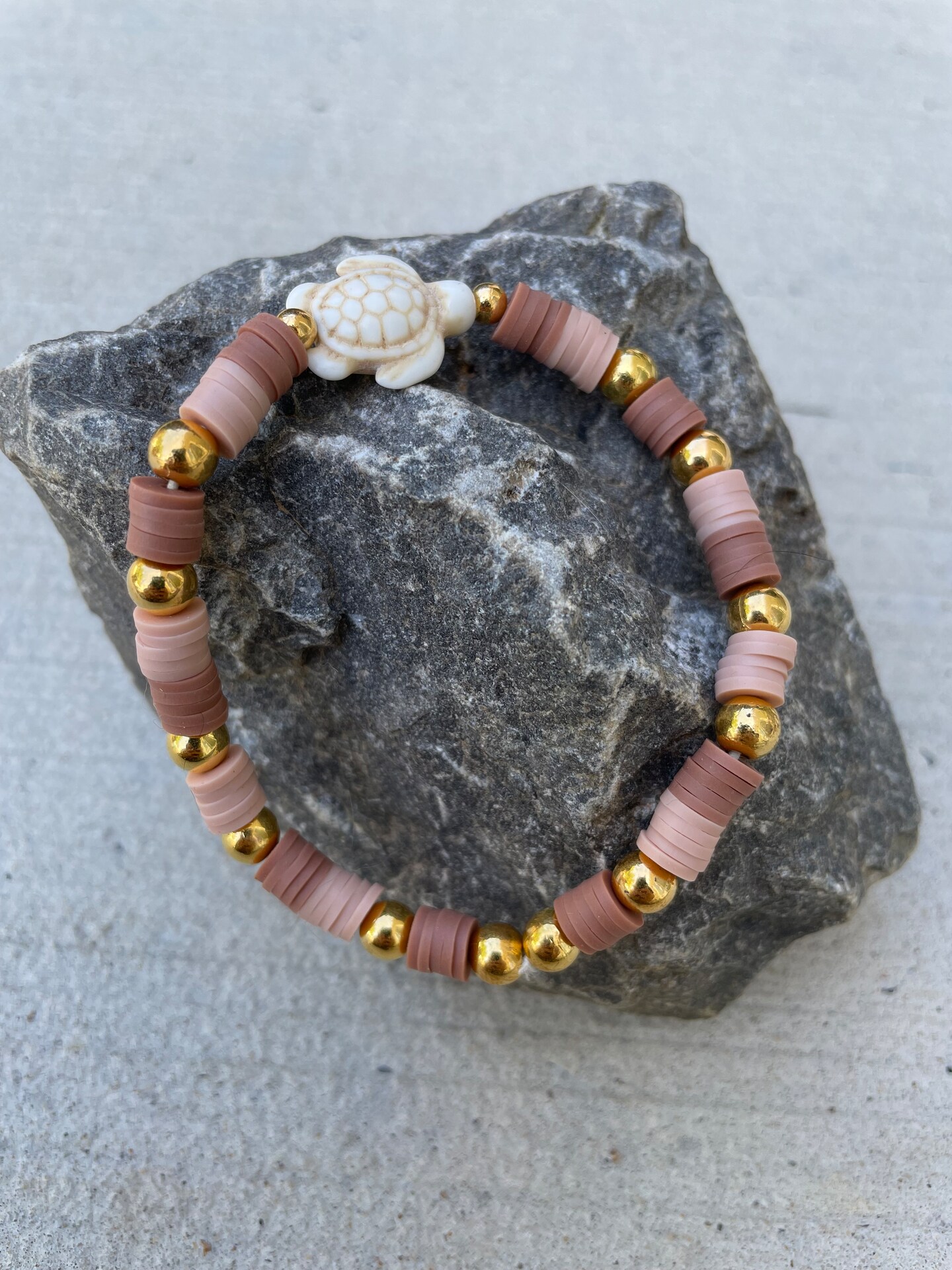 The Turtle Beach Handmade Clay Bead Bracelet Sea Turtle Ocean Beach  Vacation Jewelry Bracelet MakerPlace by Michaels