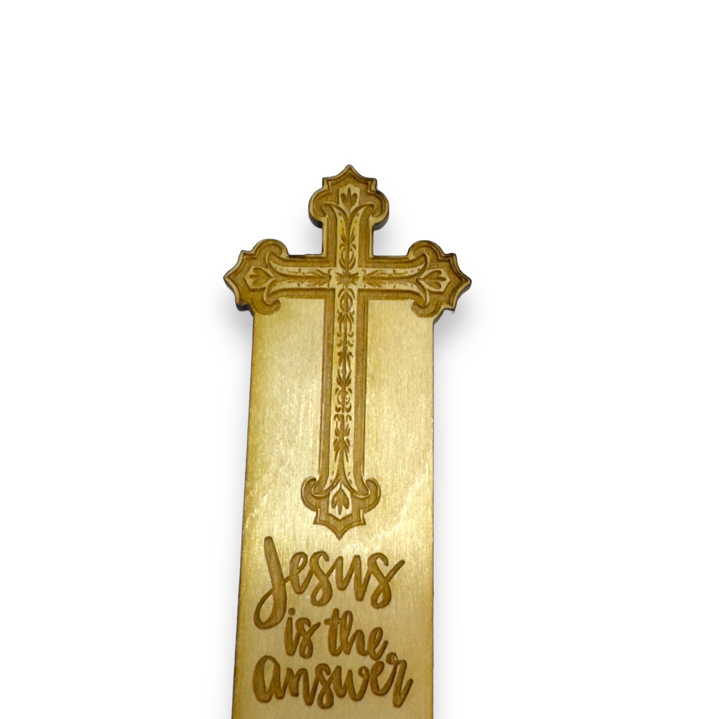 Bookmark - The lord is my shephard - Birch wood Jesus Religious