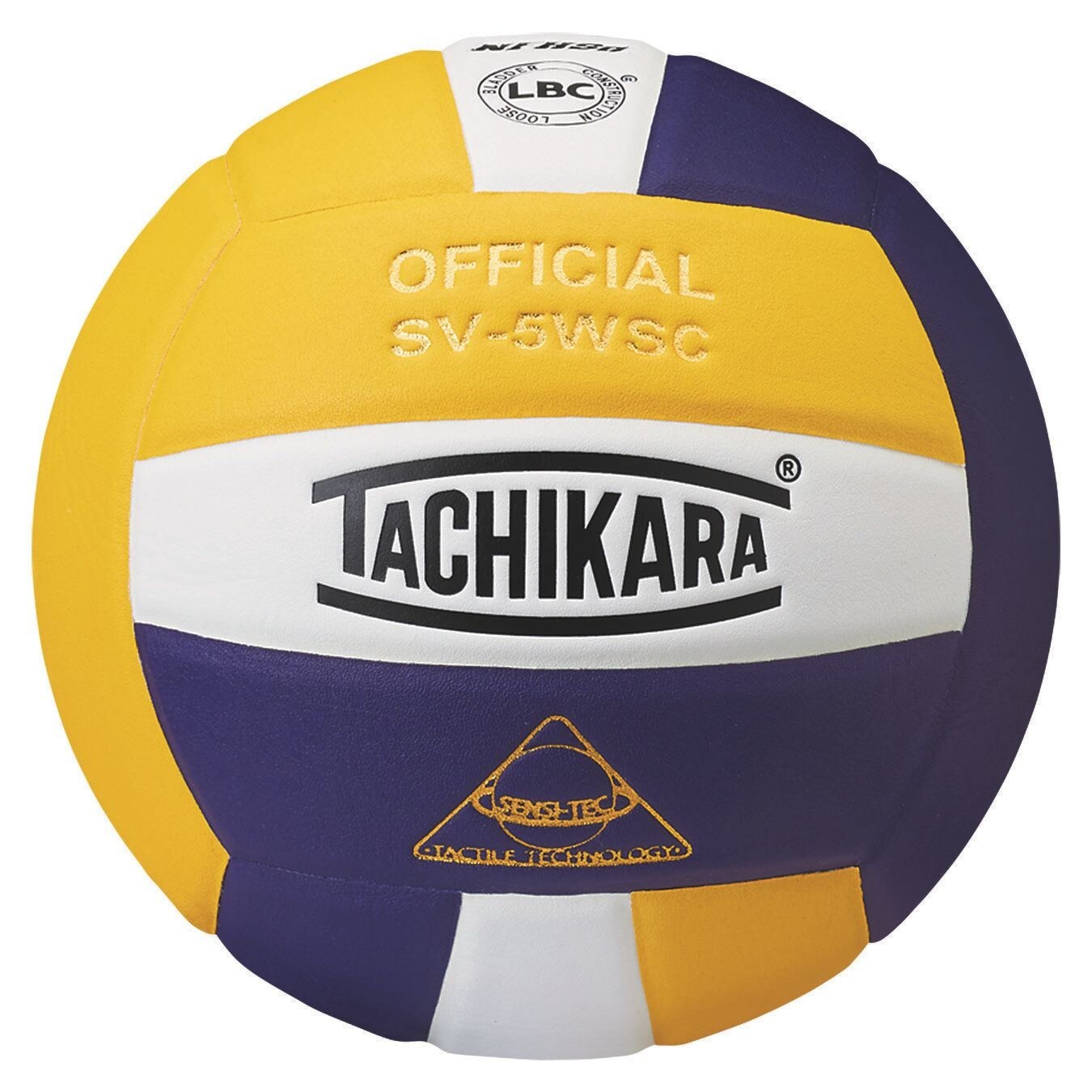 Tachikara&#xAE; SV-5WSC Volleyball, Gold/White/Purple