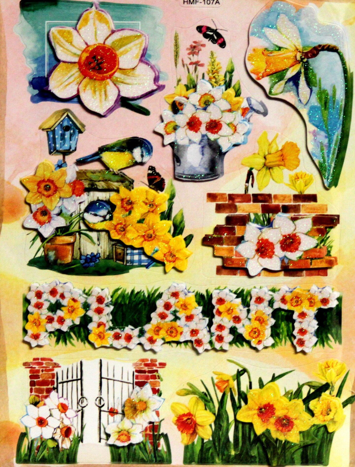 Designer Flowers Dimensional Stickers