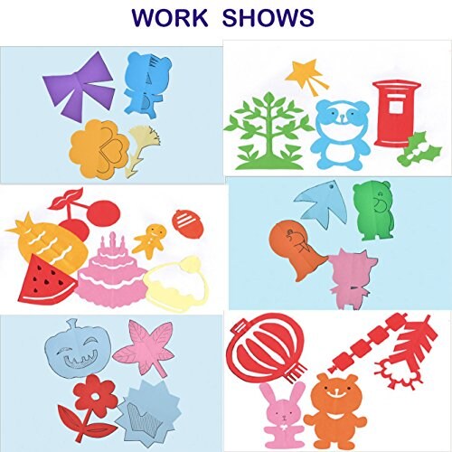 120 Pieces Fun Paper-Cut Set; Paper Cutting; Paper Art; Scissor Skills Activity Cutting Book; Kids Scissors Crafts Kits Preschool-120 Pages with A Pair of Child-Safe Scissors