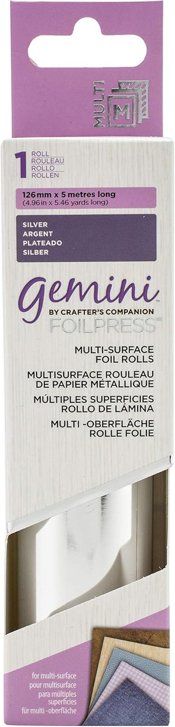 Gemini FoilPress Multi Surface Foil - Silver 5.46 yard roll