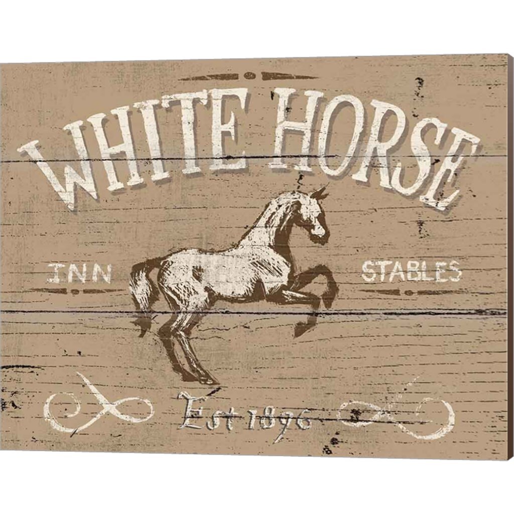 Horse Signs II Neutral by Wellington Studio 20" x 16" Canvas Wall Art