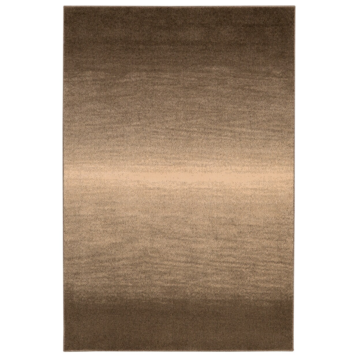 Ombre Brown Area Rug 8X10 Modern Machine Made Color Fade Design