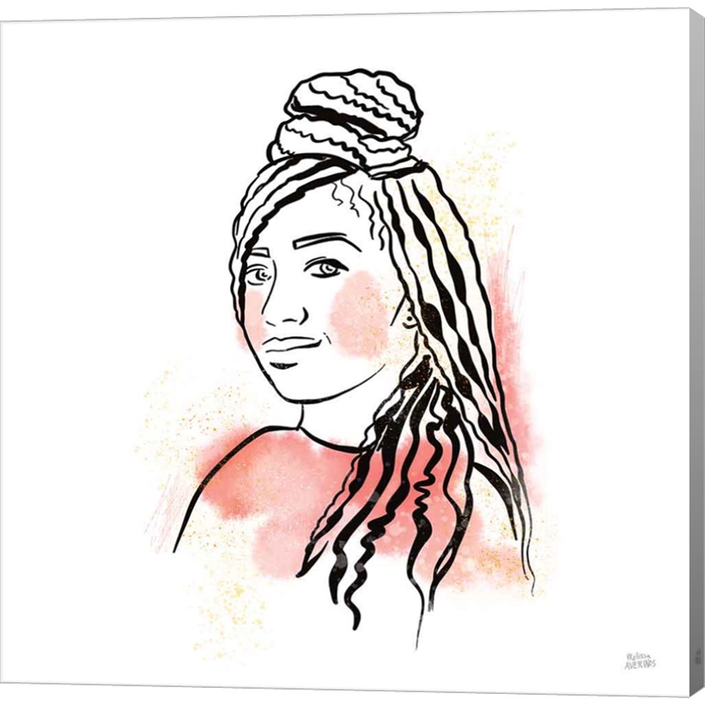 Feminine Ink II by Melissa Averinos 12&#x22; x 12&#x22; Canvas Wall Art