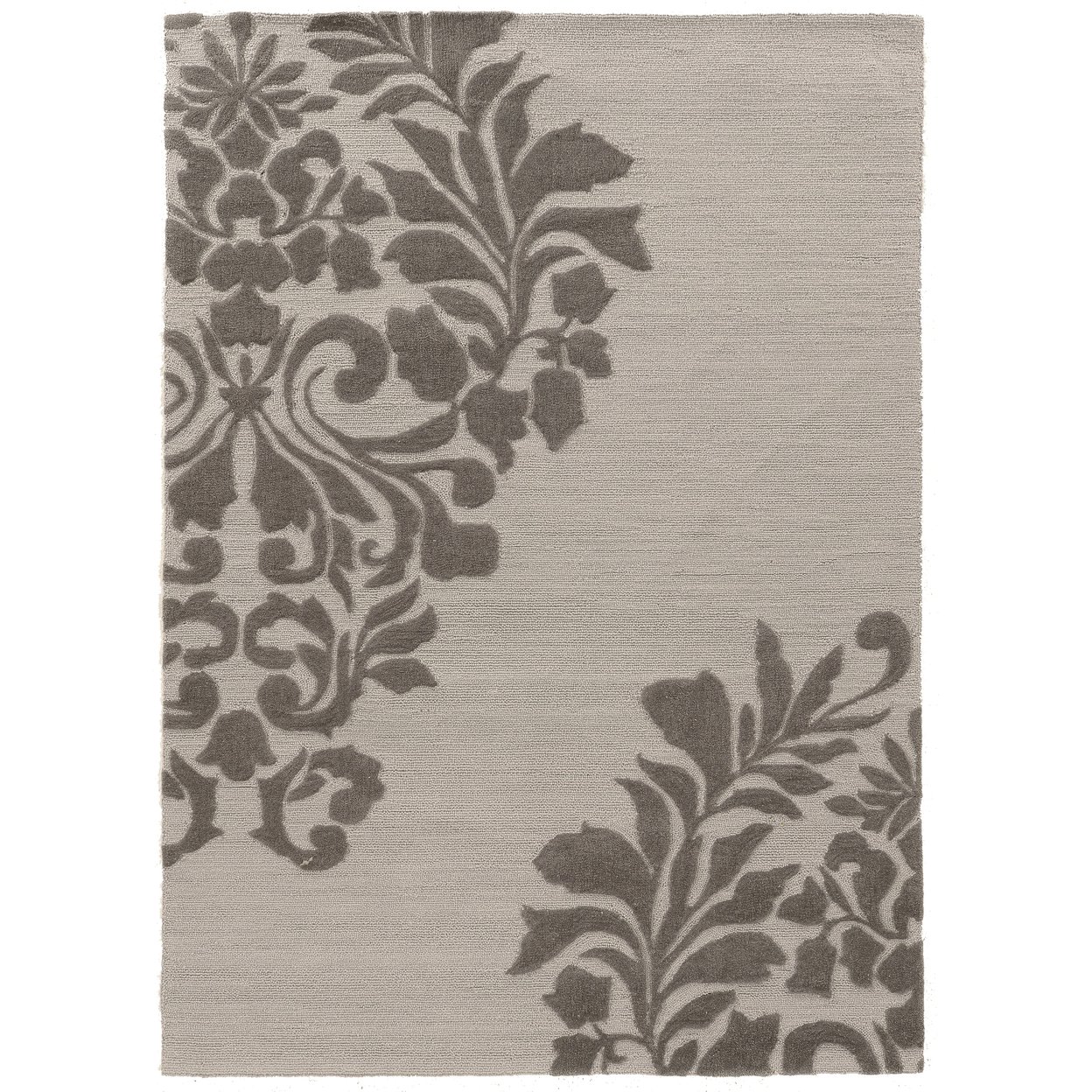 Trio Medallion Rug Grey 8X10 Contemporary Transitional Design