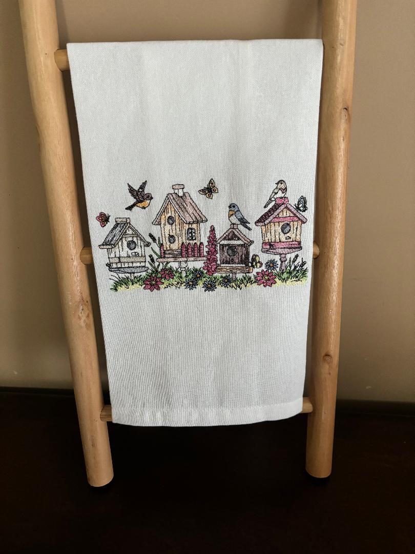 Miss Lynns Originals Bird Houses Towel