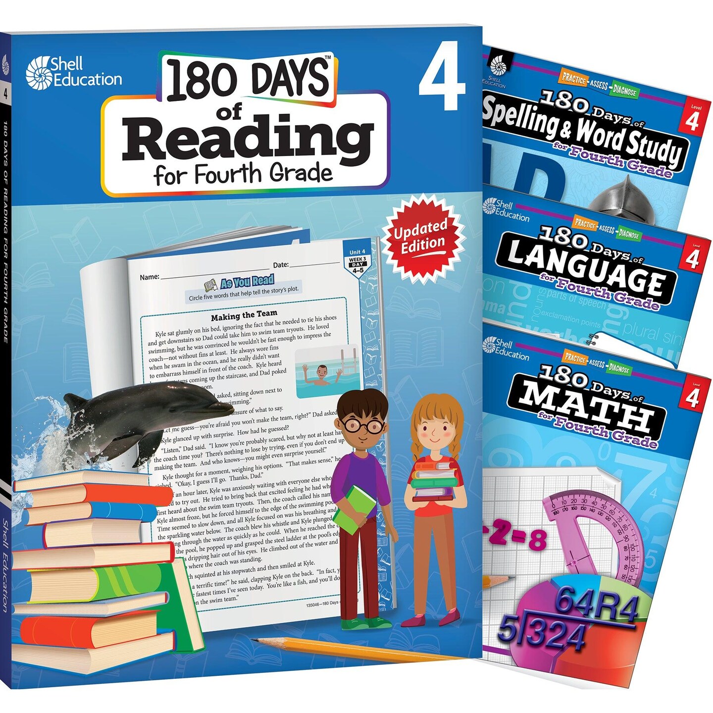 180 Days of 5th Grade Educational Study Books selling NEW