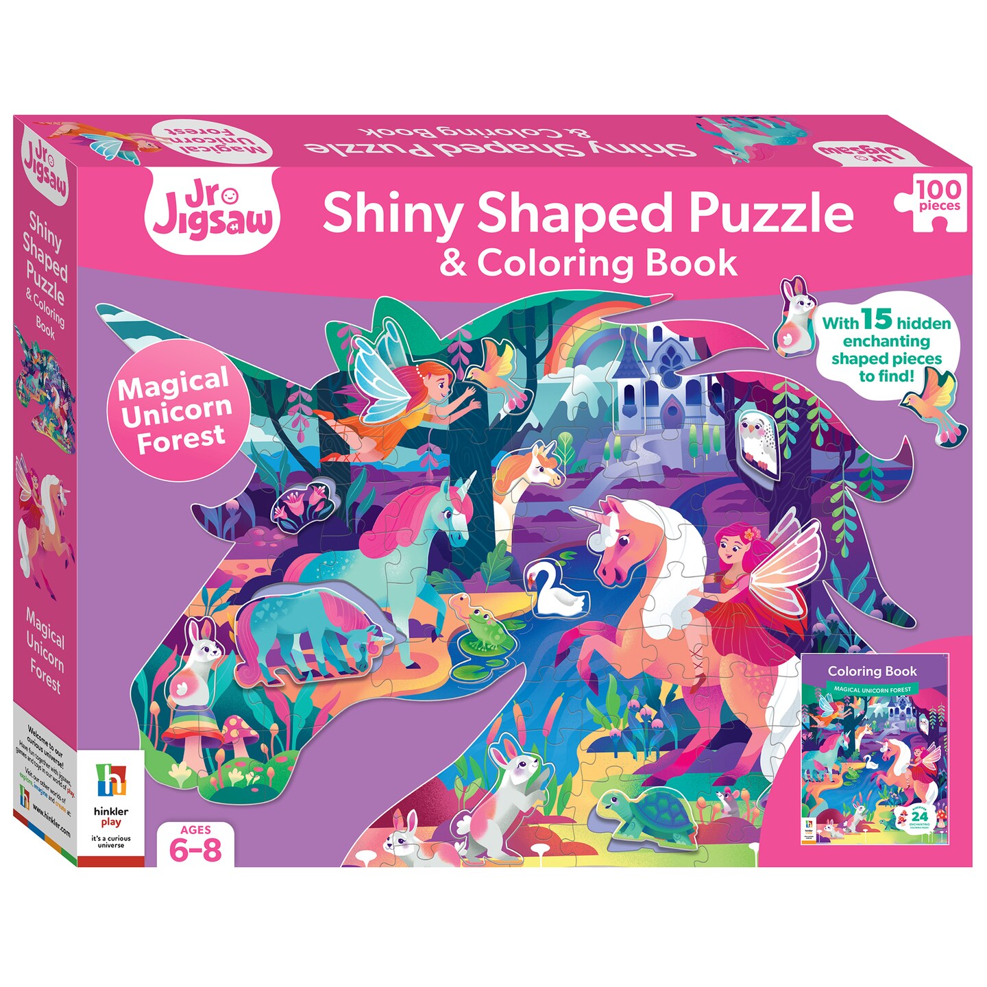 Jr Jigsaw 100-Piece Jigsaw Puzzle: Magical Unicorn Forest