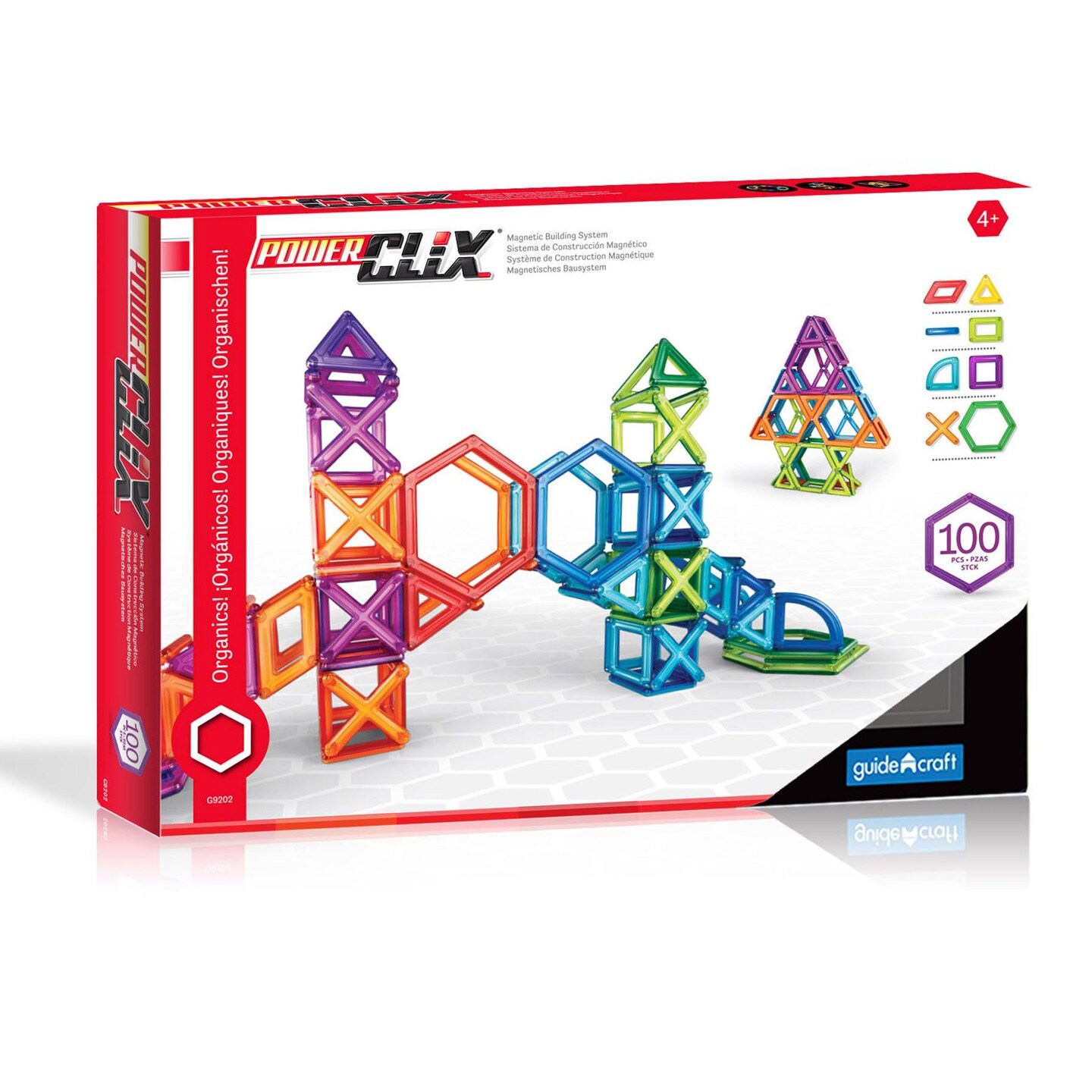 PowerClix&#xAE; Frames, Magnetic Building Set, 100 Pieces