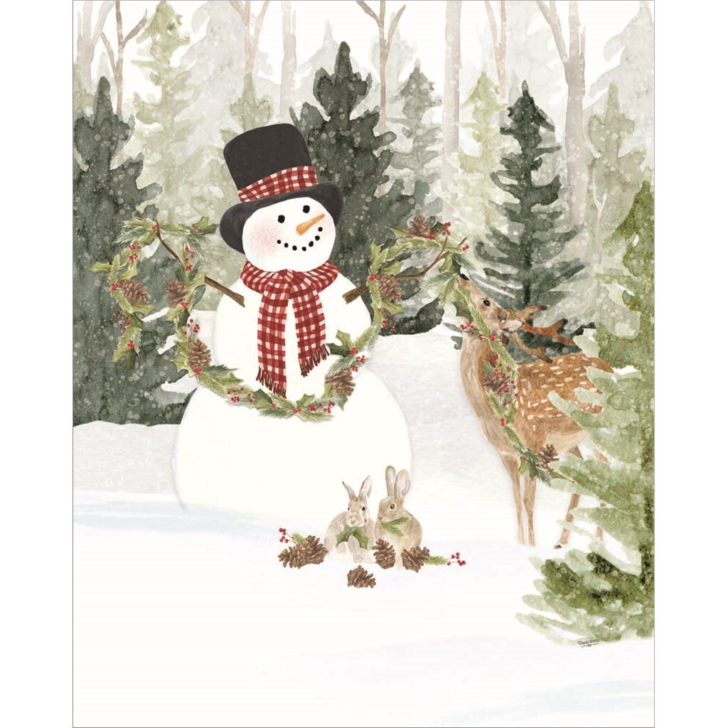 Christmas in the Woods Portrait I by Tara Reed 16" x 20" Canvas Wall Art
