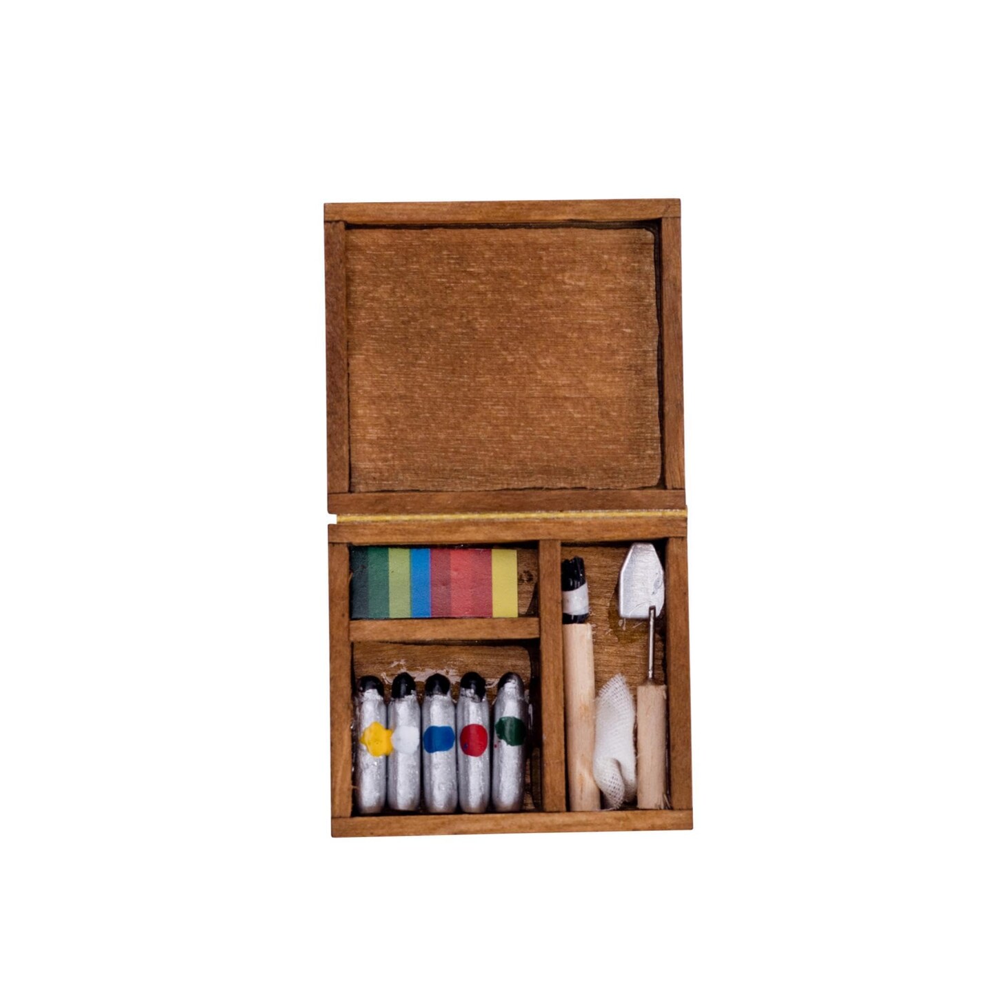 Doll House Accessory Painting Tool Set Miniature Dollhouse Toy Balcony Patio Furnitures Decoration Accessories 1 12 Scale