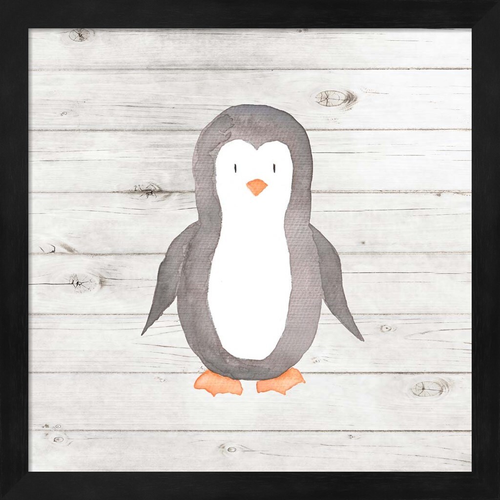 Watercolor Penguin by Tamara Robinson 13&#x22; x 13&#x22; Framed Wall Art