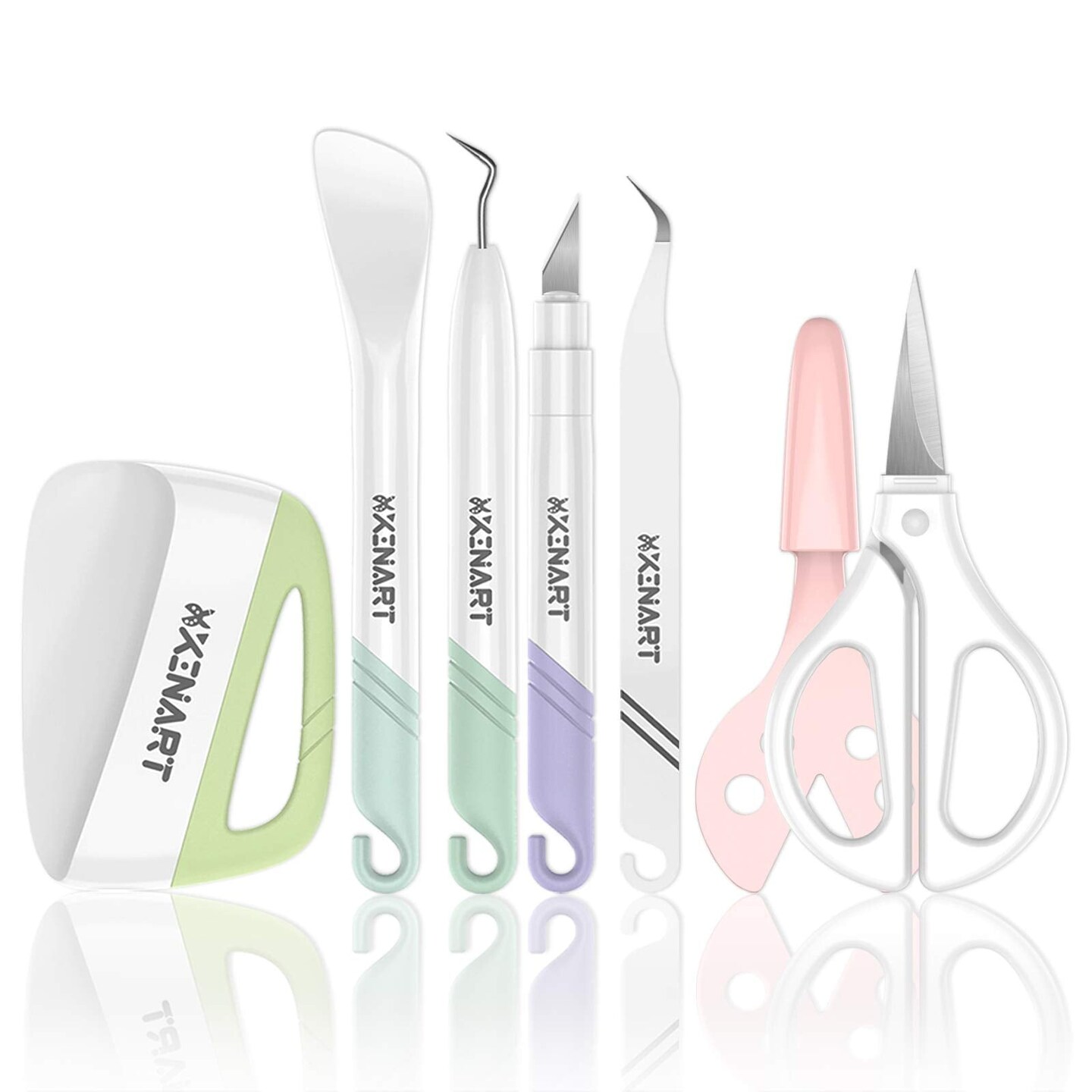 6 tools Weeding Tools Set for Vinyl Craft Knife/Weeder/Scraper/Spatula/Tweezers/Scissors Basic Weed Removal Tool Kit Weeding Cardstock
