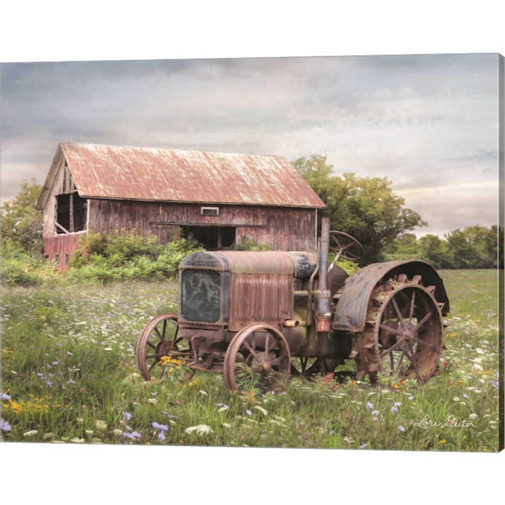 Clayton Tractor by Lori Deiter 20&#x22; x 16&#x22; Canvas Wall Art