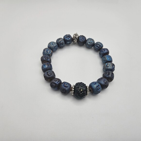 Men's Brown and Black Beaded Bracelet | MakerPlace by Michaels