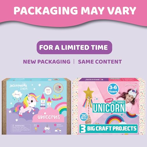 Unicorn Craft kit for 3 to 5 Year olds | 3 Craft Projects | Great Gift for Girls Ages 3,4,5 Years
