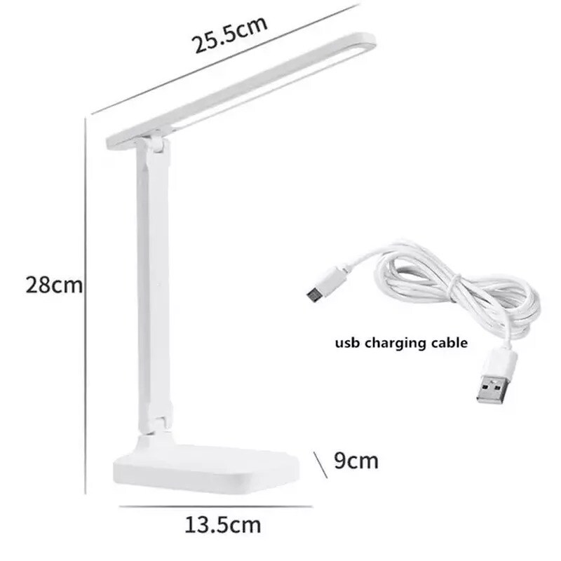 LED Desk Lamp Touch Sensor Reading Foldable Table Lamp Eye Caring Reading Light