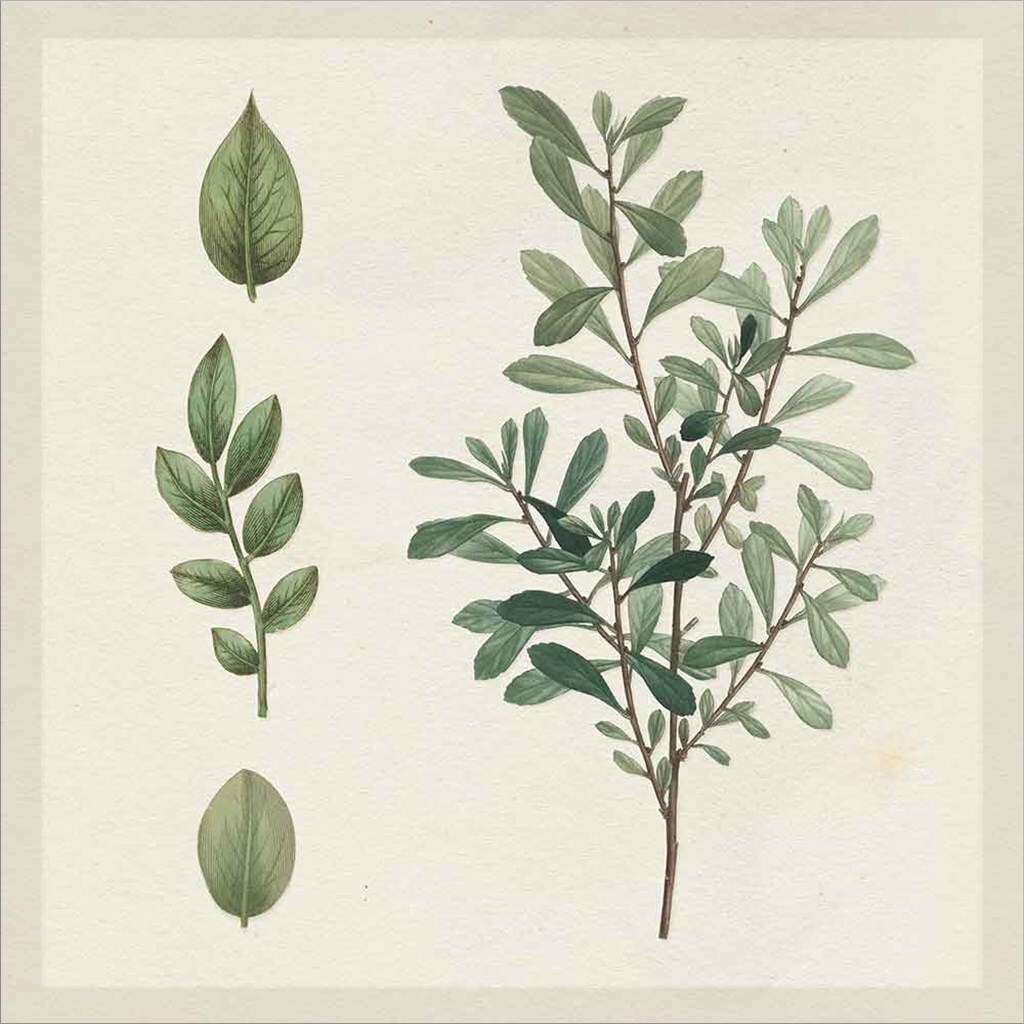 Victorian Garden Chart III by Wild Apple Portfolio 13&#x22; x 13&#x22; Framed Wall Art