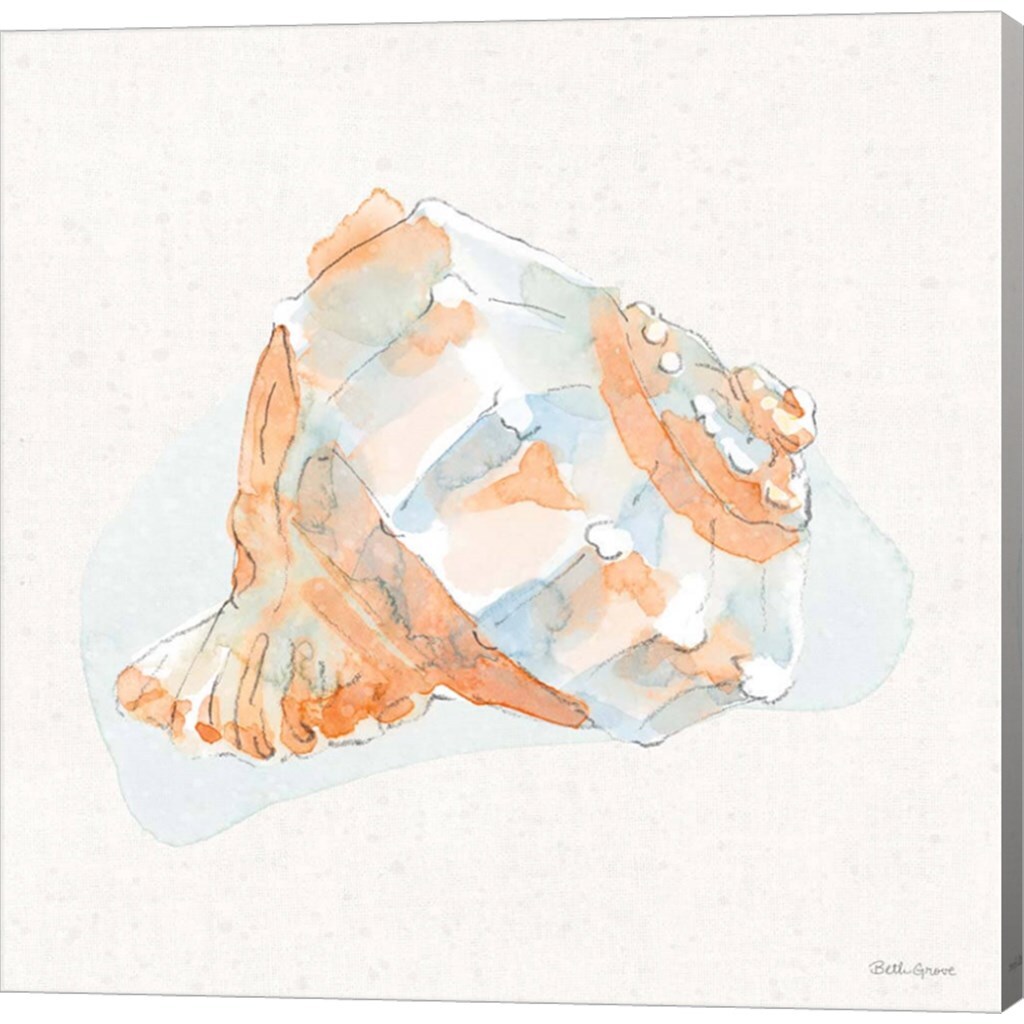 Seaside X by Beth Grove 12&#x22; x 12&#x22; Canvas Wall Art