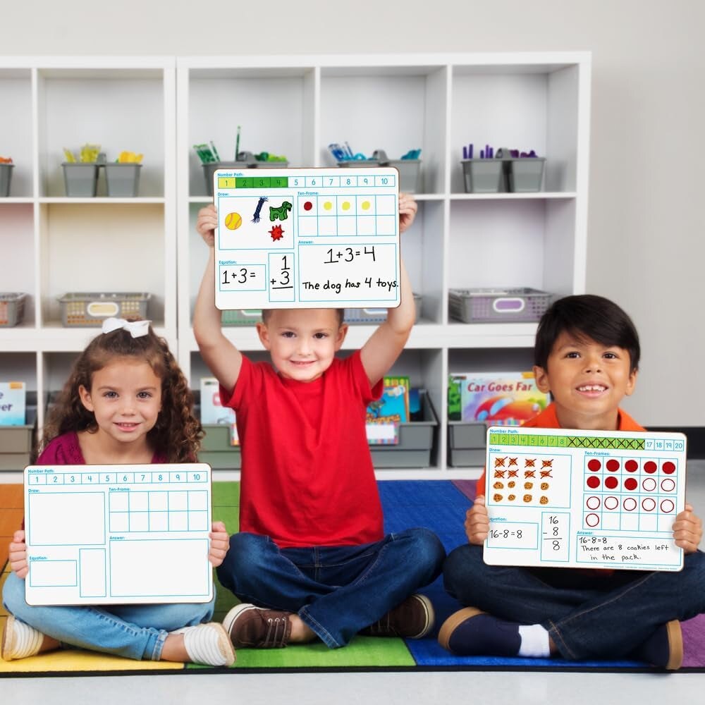 Solving Problems Two-Sided Dry Erase Boards Set