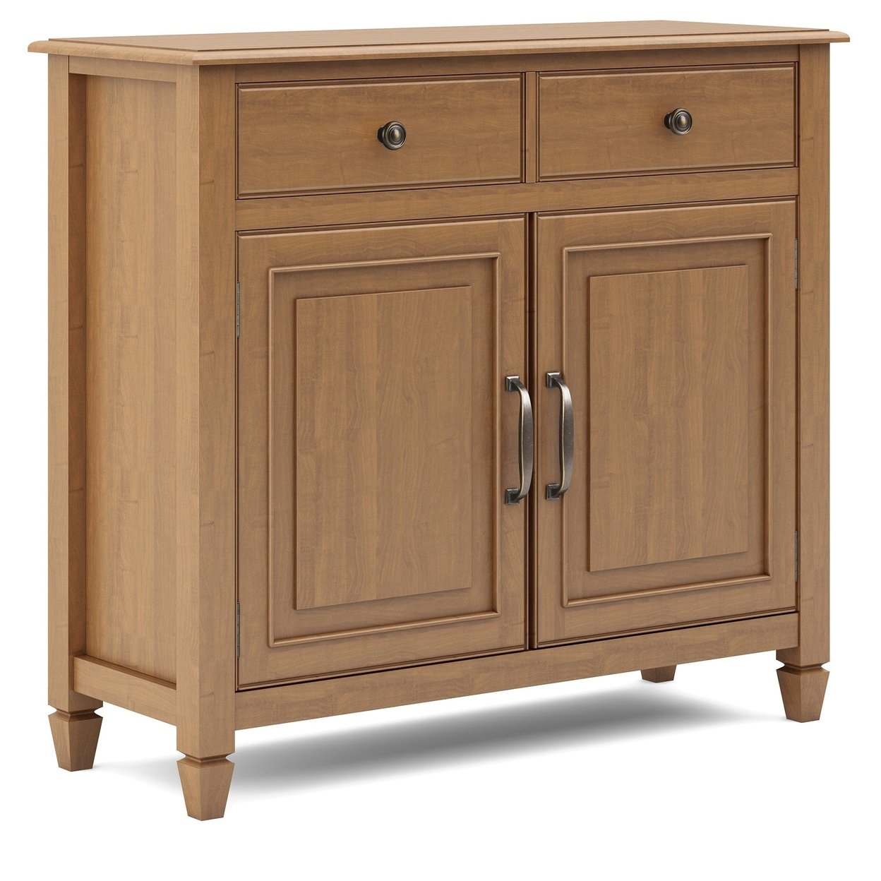 Simpli Home Connaught Solid Wood 40&#x22;Transitional Entryway Storage Cabinet