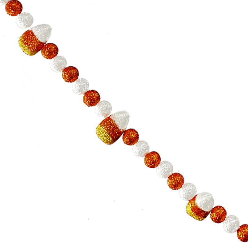 72&#x22; Halloween Candy Corn Garland with Balls