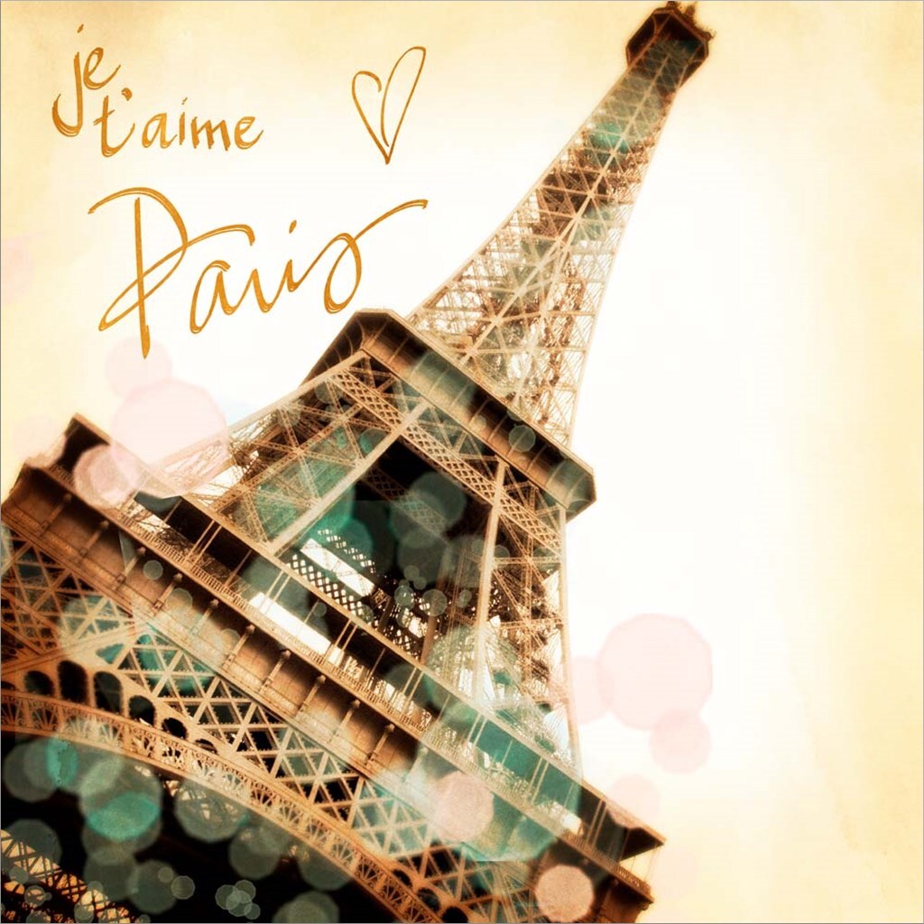 Je, t&#x27;aime Paris by Emily Navas 12&#x22; x 12&#x22; Canvas Wall Art