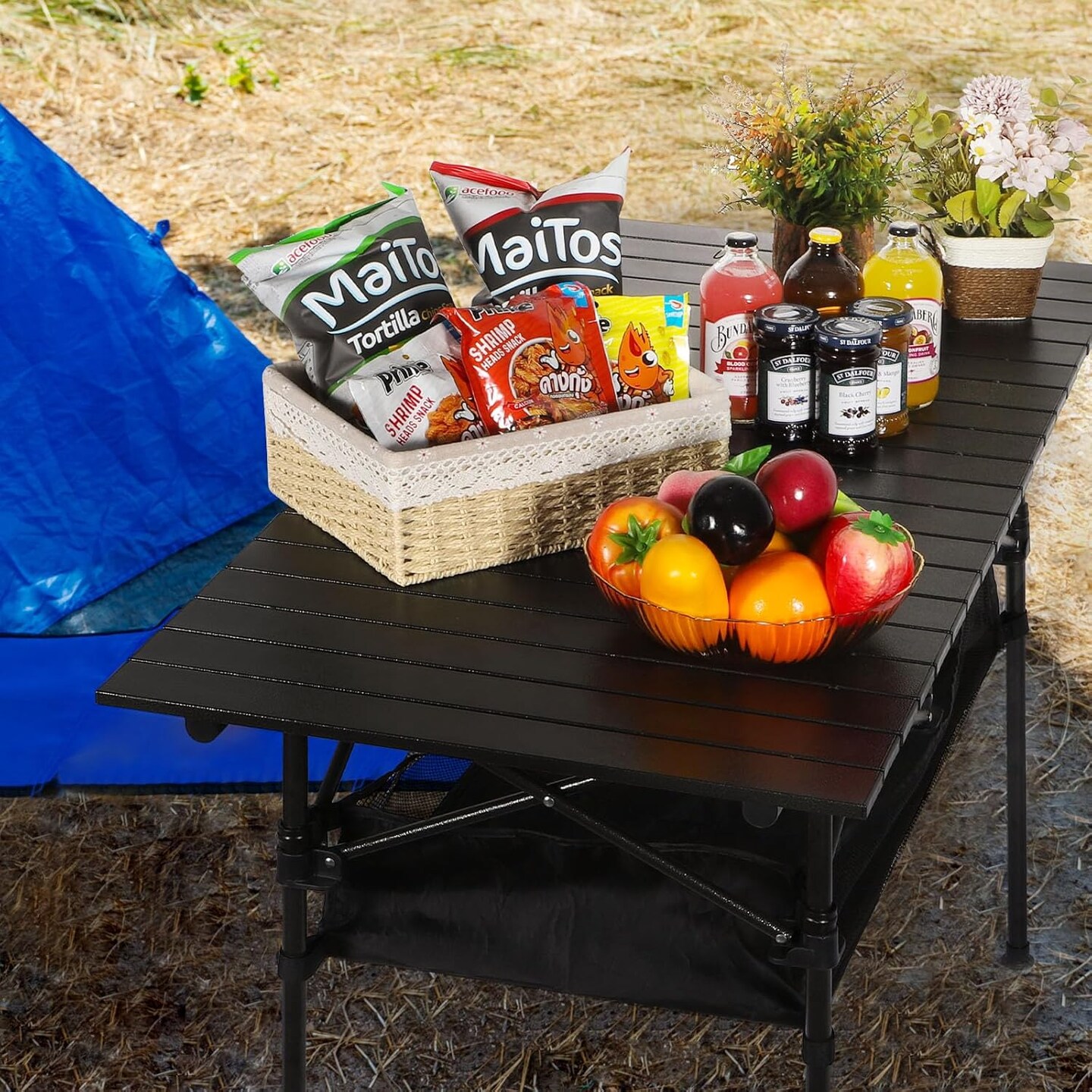 Folding Camping Table Folding Outdoor Table with Mesh Storage Bag