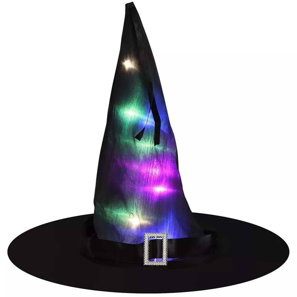 Halloween Witch Hats Lights Decoration