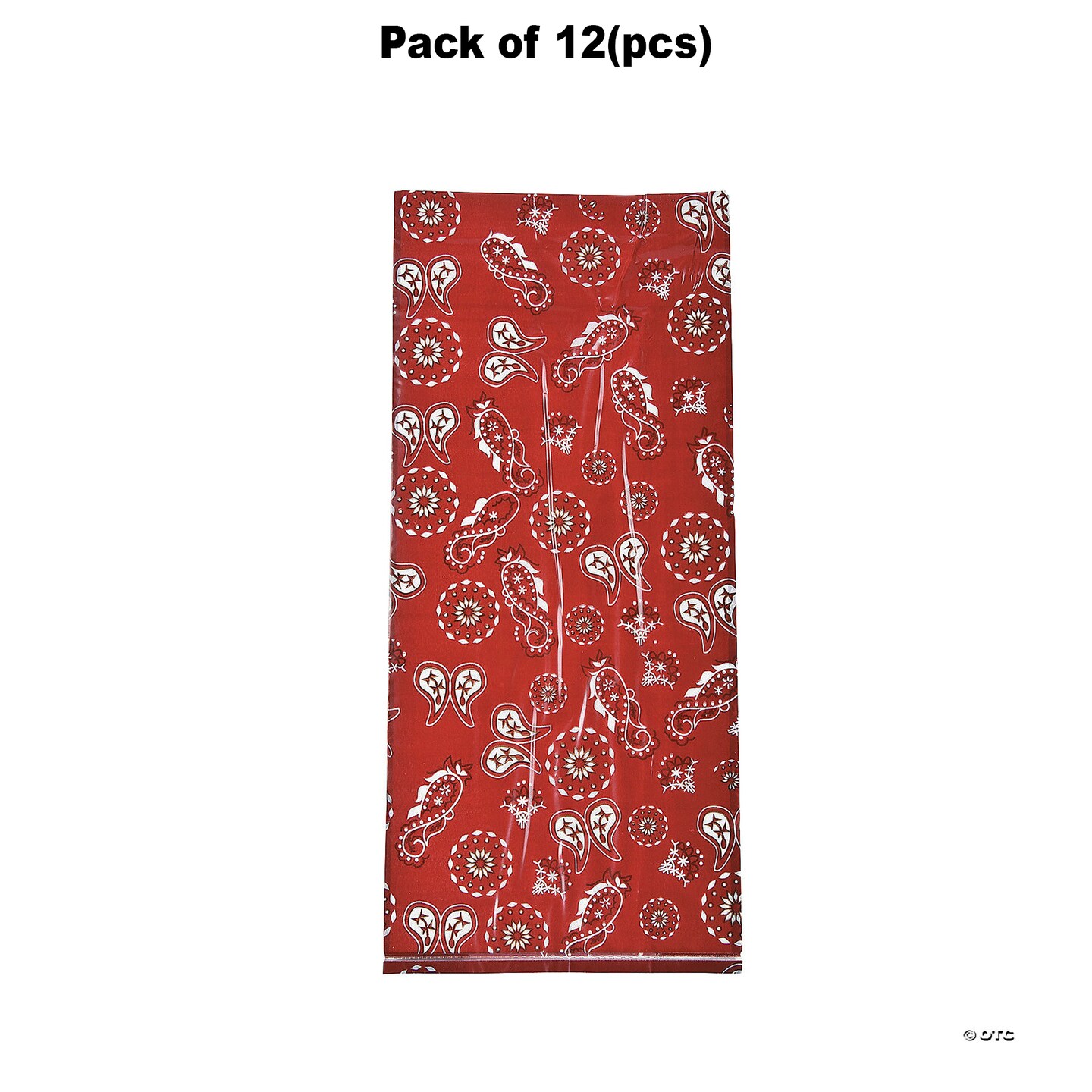 5&#x22; x 11 1/2&#x22; Medium Bandana Treat Bags - 12 Pc.
