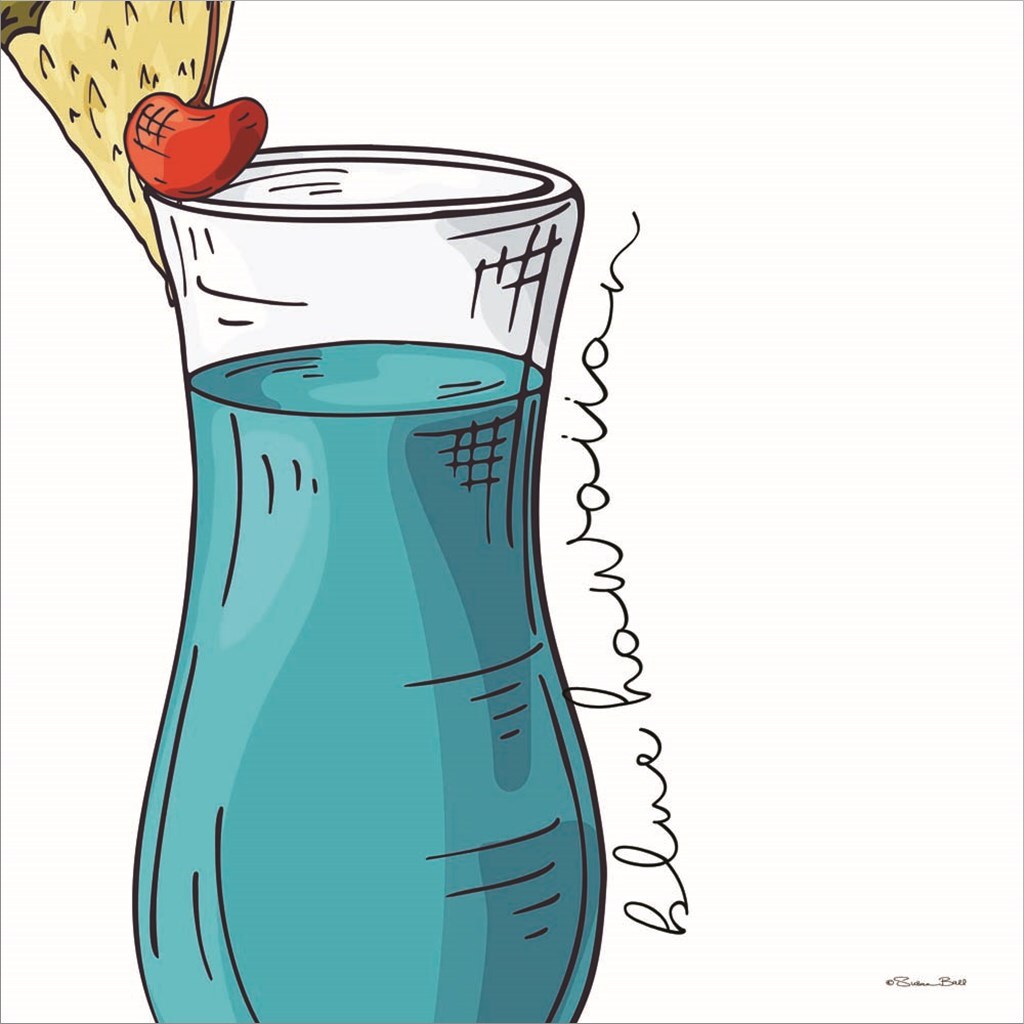 Blue Hawaiian by Susan Ball 12&#x22; x 12&#x22; Canvas Wall Art
