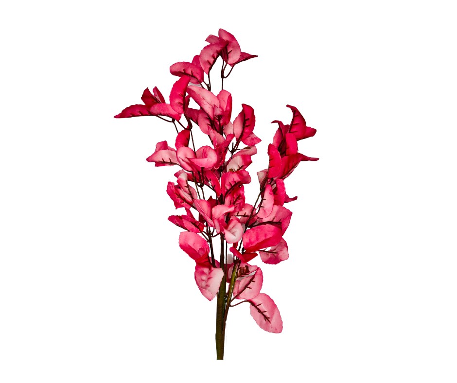 19H&#x22; Artistic Leaf Spray - Artificial Greenery in Choice of Vibrant Lime Green or Romantic Rose Pink-FG571931/FG571938