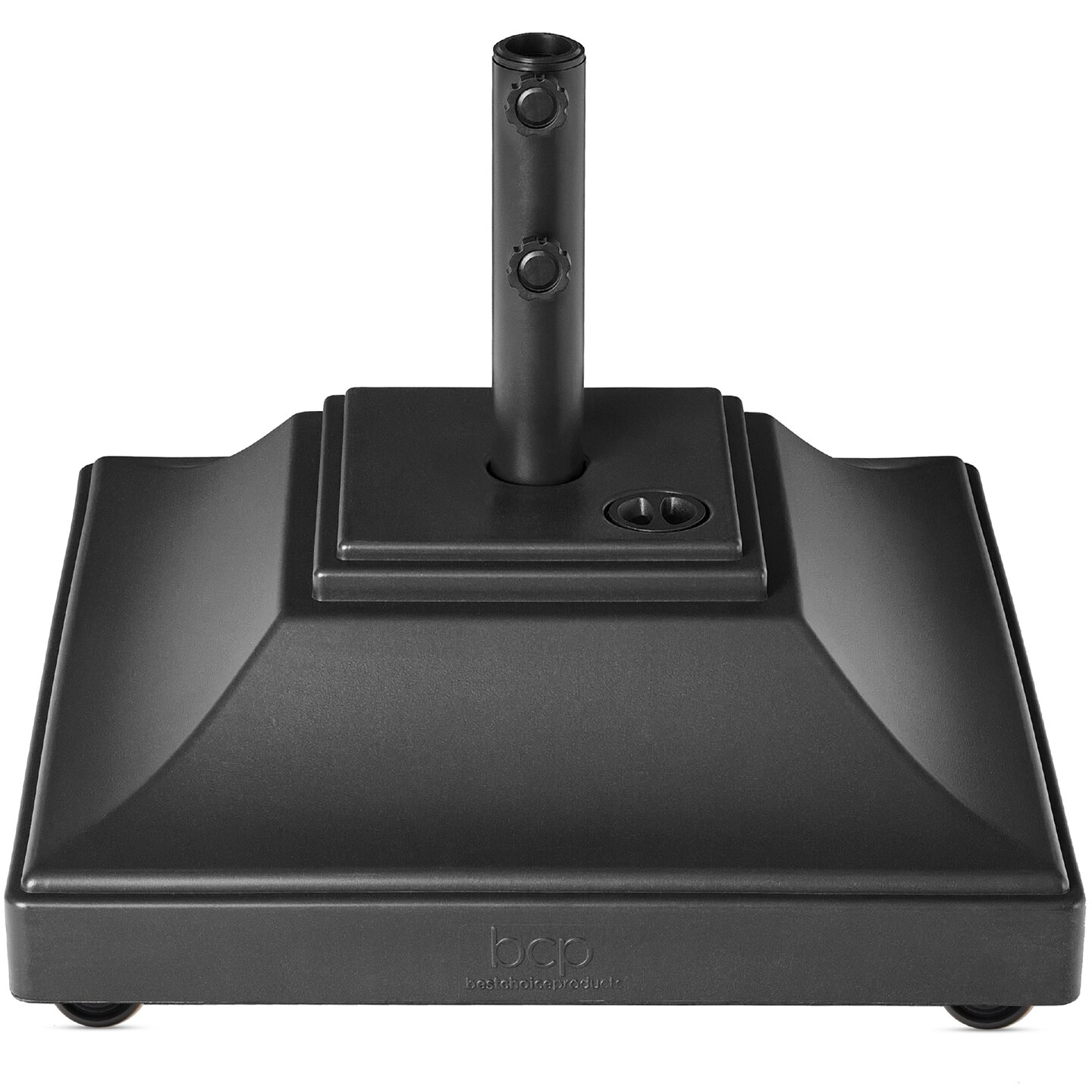 Best Choice Products Mobile Umbrella Base, Fillable Heavy-Duty Market Stand w/4 Wheels, 2 Locks, 120lb Capacity