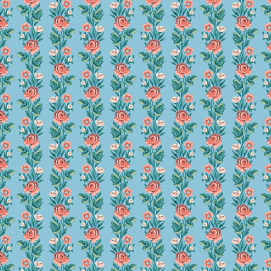 Fabric Liberty Regal Stripe C Palace Gardens by the Quarter Yard 01667487C