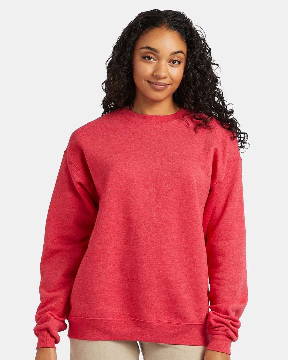 Hanes Unisex EcoSmart Fleece Crewneck Sweatshirt For Casual Wear